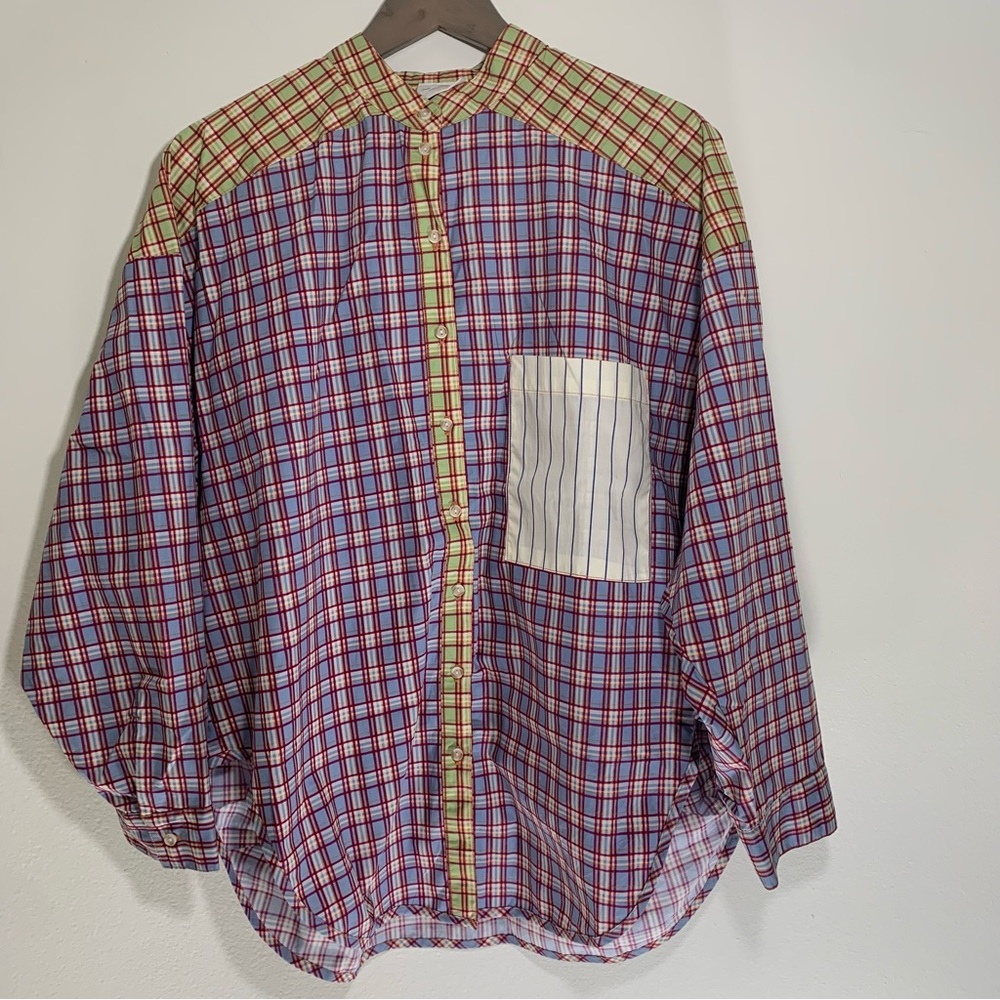Urban Outfitters Out from Under Red and Blue Plaid Shirt